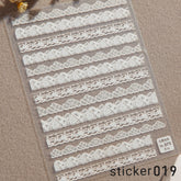 ACOS Nail Art Stickers -- Lace #002 - Lashmer