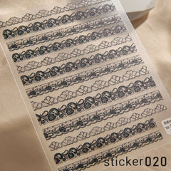 ACOS Nail Art Stickers -- Lace #003 - Lashmer