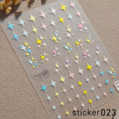 ACOS Nail Art Stickers -- Star #002 - Lashmer