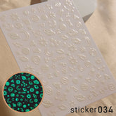 ACOS Nail Art Stickers -- Night #001 - Lashmer