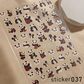 ACOS Nail Art Stickers -- Panda - Lashmer