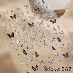 ACOS Nail Art Stickers -- Butterfly #009 - Lashmer