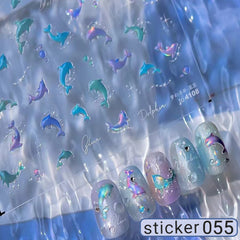 ACOS Nail Art Stickers -- Marine Life Series #003 - Lashmer