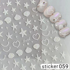 ACOS Nail Art Stickers -- Marine Life Series #004 - Lashmer