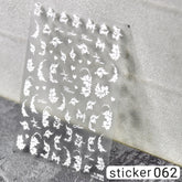 ACOS Nail Art Stickers -- Flowers #010 - Lashmer