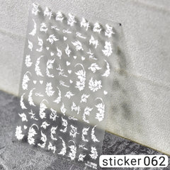 ACOS Nail Art Stickers -- Flowers #010 - Lashmer