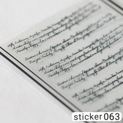 ACOS Nail Art Stickers -- Letter #003 - Lashmer