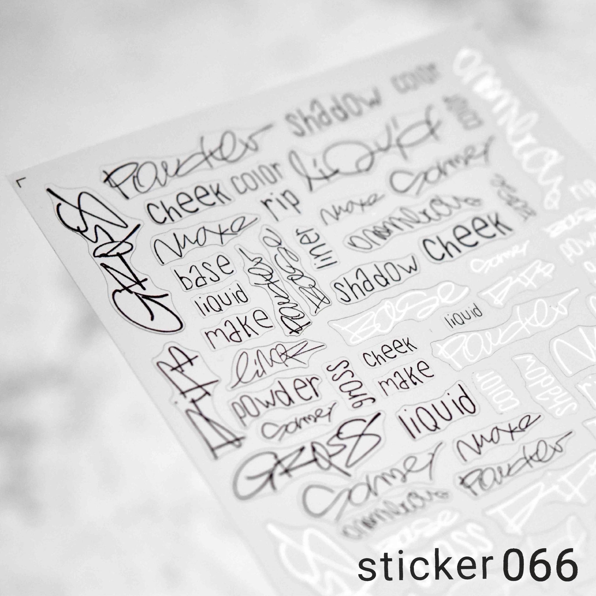 ACOS Nail Art Stickers -- Letter #005 - Lashmer