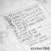 ACOS Nail Art Stickers -- Letter #005 - Lashmer