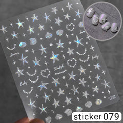 ACOS Nail Art Stickers -- Marine Life Series #005 - Lashmer