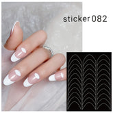 ACOS Nail Art Stickers -- French - Lashmer