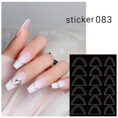 ACOS Nail Art Stickers -- French - Lashmer