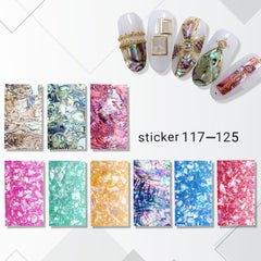 ACOS Nail Art Stickers -- Marble - Lashmer