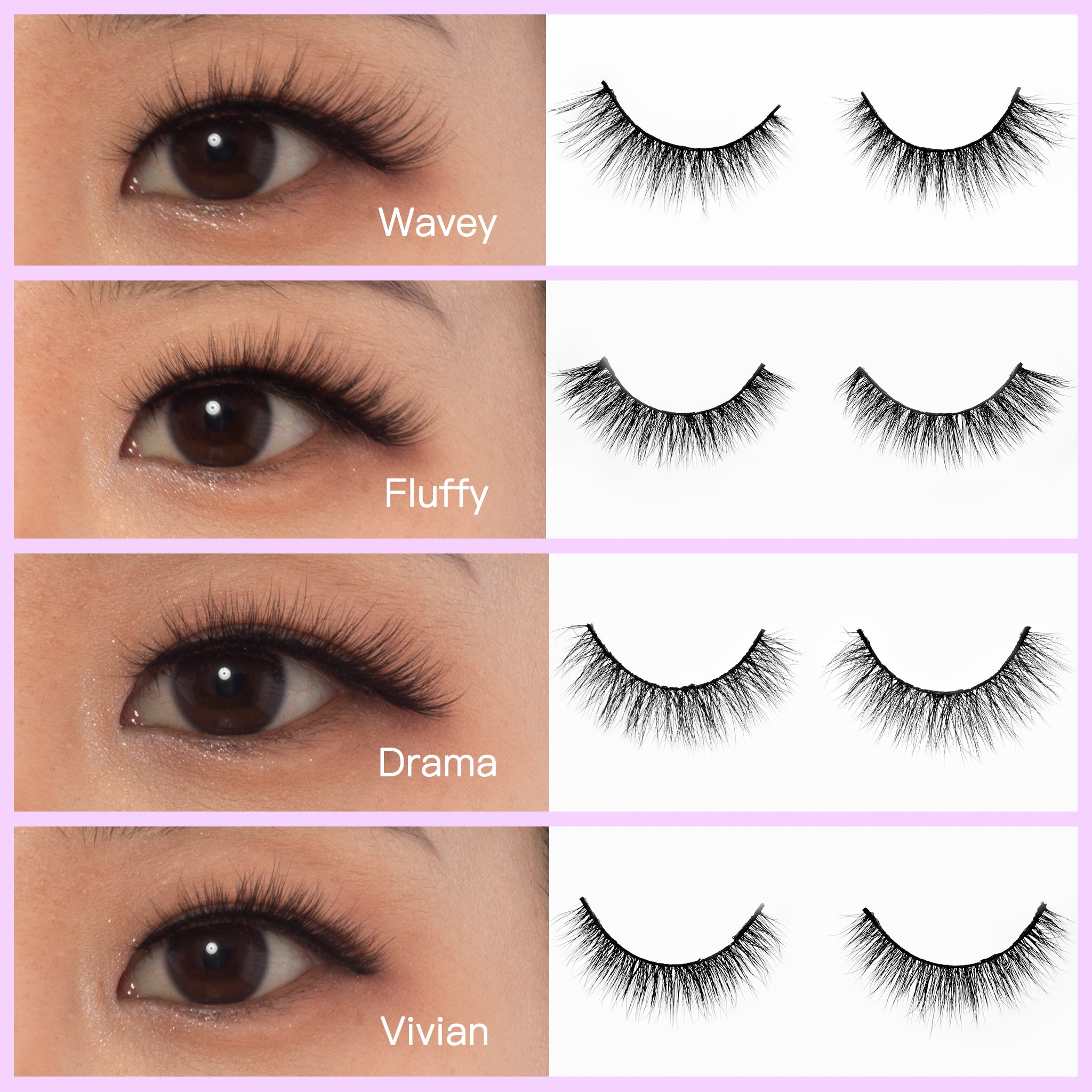 No Mink//Faux Mink Strip Lashes--La La Lei - Lashmer Nails&Eyelashes Supplier
