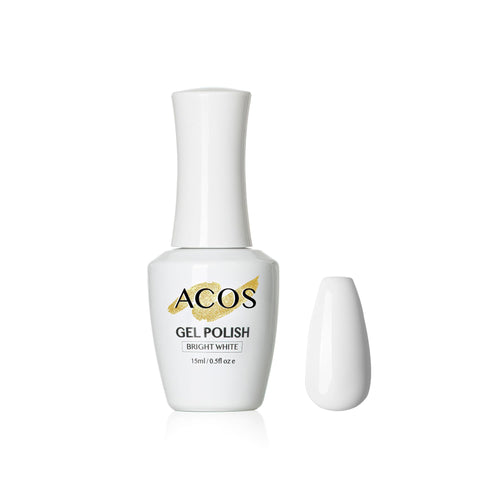 ACOS Gel Colour Coat White (15ml) - Lashmer Nails&Eyelashes Supplier