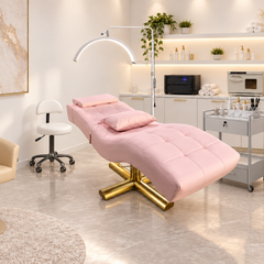Soft Feminine lash studio fitout package styled room