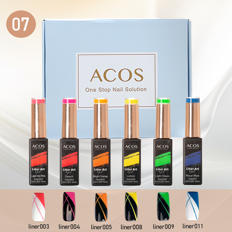 ACOS Liner Art Gel Collection Kit - Lashmer