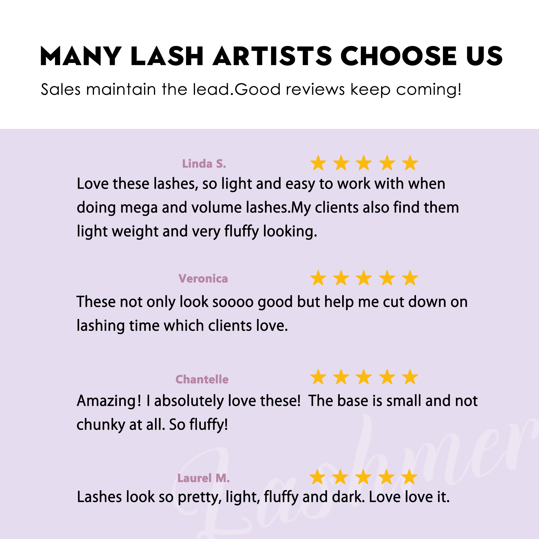 XL tray-Short Stem Premade Fans | Lashmer | C, D Curl--5D  - 20 Lines - 440 Fans, Ultra Black - Lashmer