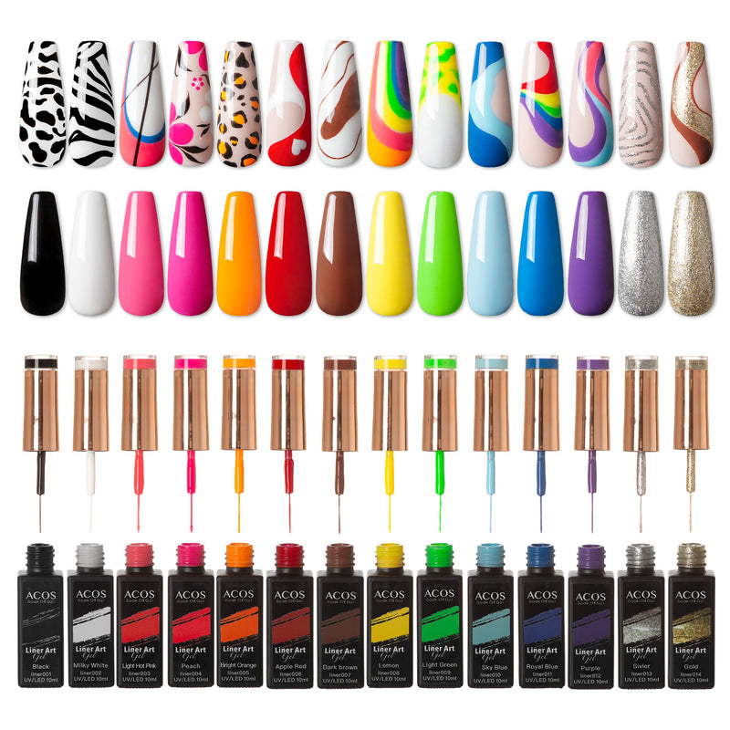 ACOS Liner Art Gel Collection Kit - Lashmer