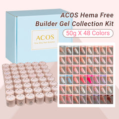 ACOS Hema Free Builder Gel in a jar Collection Kit (48 Colours)