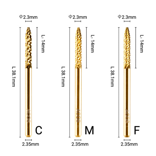 ACOS Under Nail Cleaner Tungsten Carbide Nail Drill Bits - Lashmer