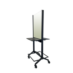 Karma Broome Double Sided Mobile Workstation with Mirror Black 060901