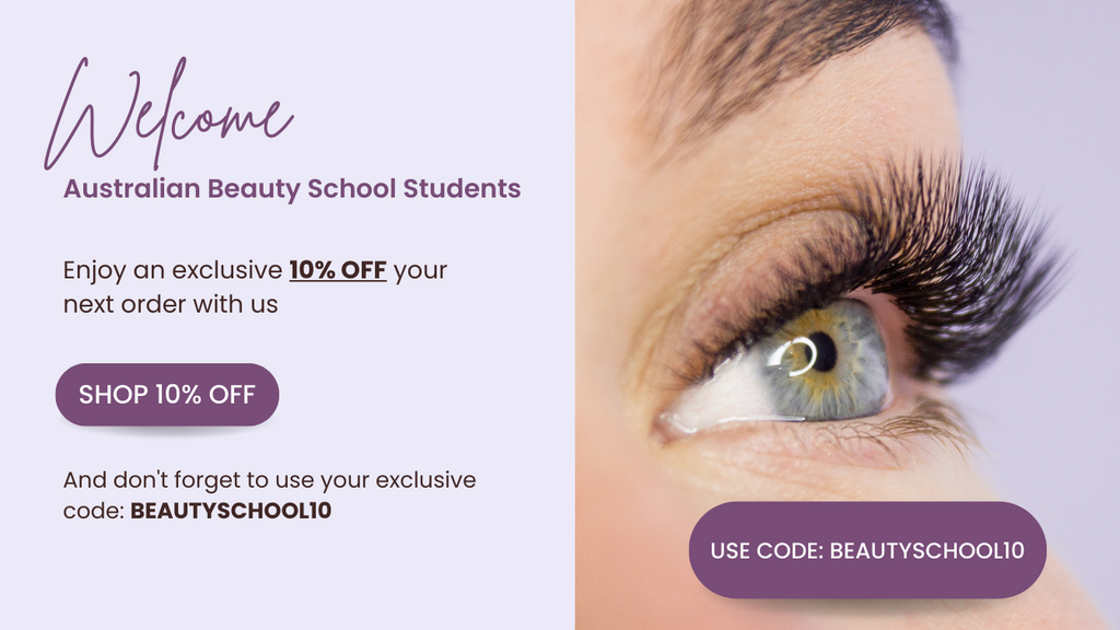 Welcome Australian Beauty School Students. We have an exclusive offer for you to start your new journey, 10% off the entire order.