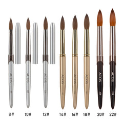 ACOS 100% Kolinsky Sable Acrylic Brush Oval Long  (Professional type) - Lashmer