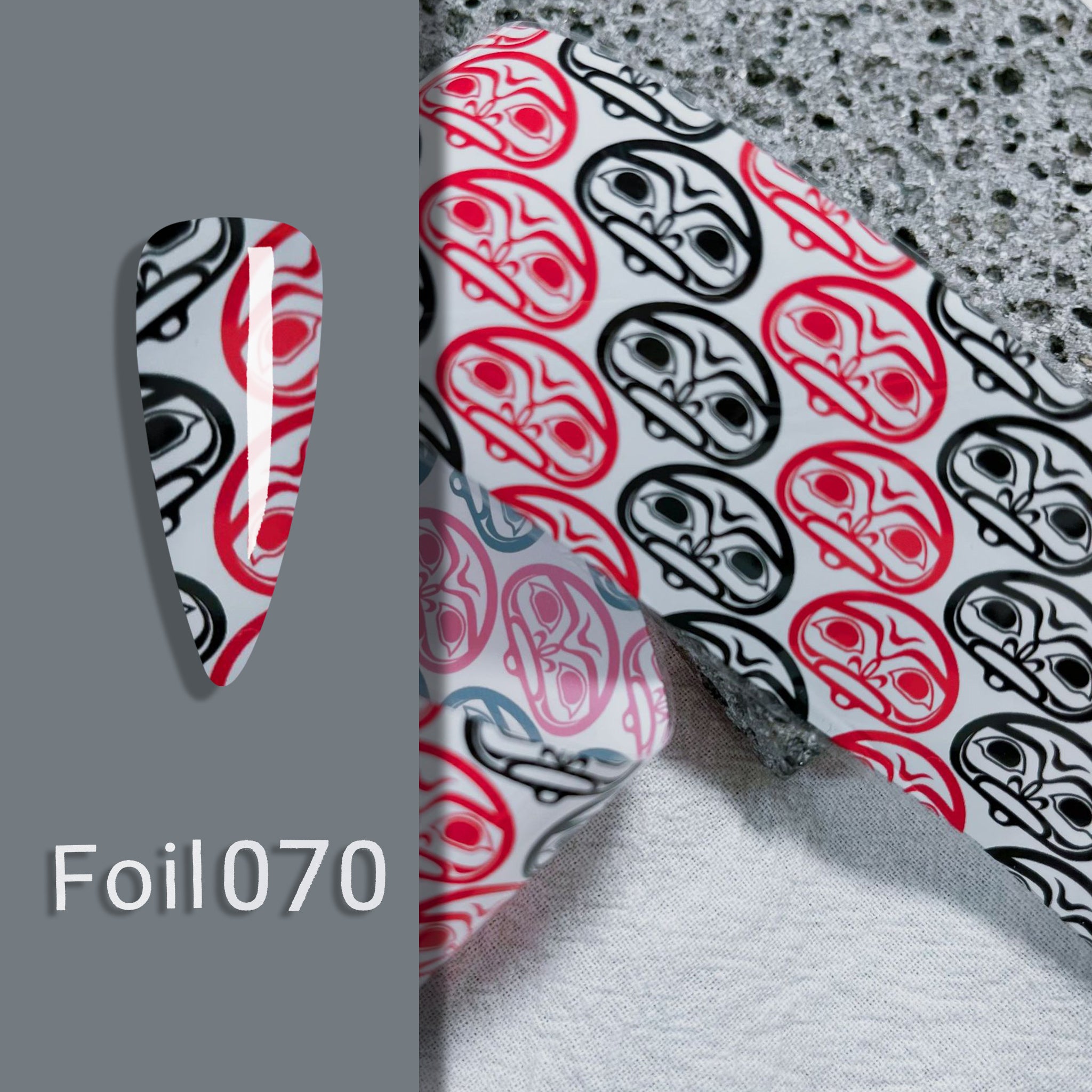ACOS Transfer Foil Roll - Black Red Foil - Lashmer