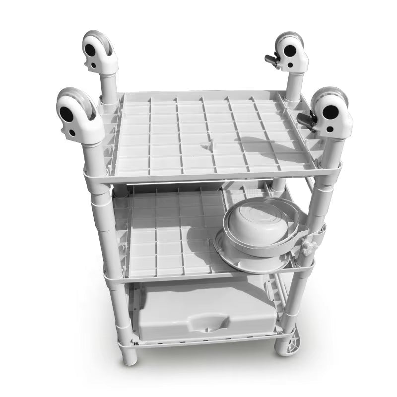 Karma Wilton 3 Tier Beauty & Medical Trolley Small - Lashmer