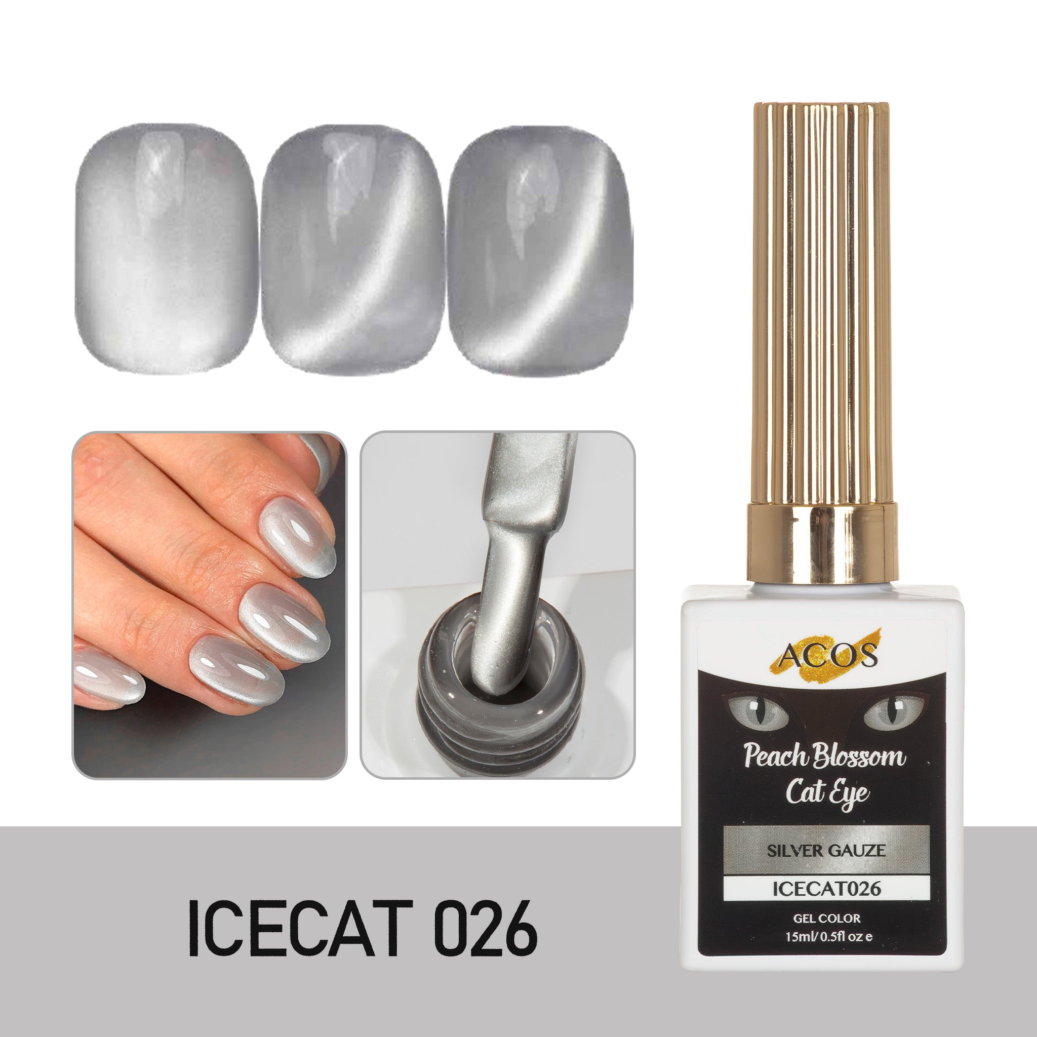 ACOS Peach Blossom Cat Eye Gel