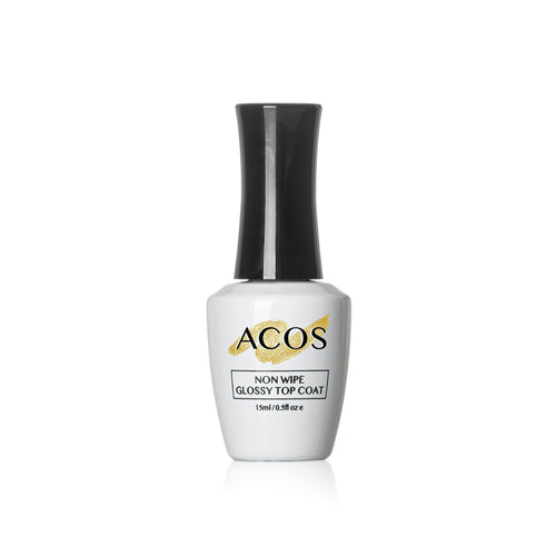 ACOS Non Wipe Glossy Top Coat (15ml) - Lashmer Nails&Eyelashes Supplier