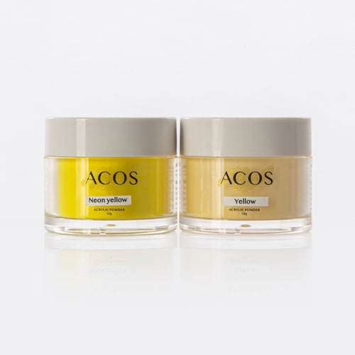 ACOS Dipping & Acrylic Powder (2in1) Yellow (50gm) - Lashmer Nails&Eyelashes Supplier