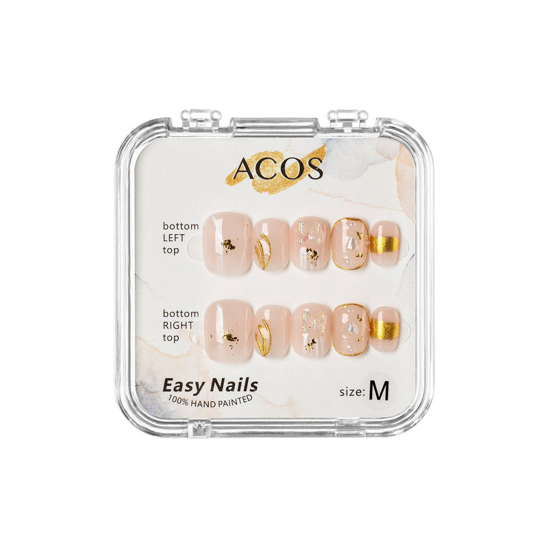 ACOS Easy Nails Short Tips (Pink Butterfly) - Lashmer