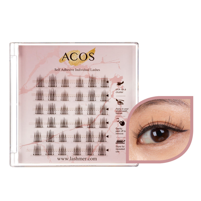 ACOS Cluster Lashes-No Glue-36 Clusters-Style 1 - Lashmer