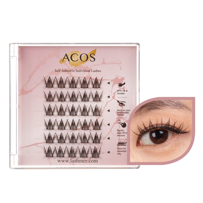 ACOS Cluster Lashes-No Glue-30 Clusters-Style 21 - Lashmer