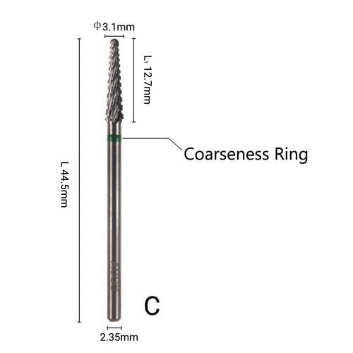 ACOS 3.1mm  Upgrade Small Cone Nail Drill Bit - Lashmer