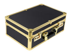 Karma Professional Portable Salon Hard Case Black with Gold Trim