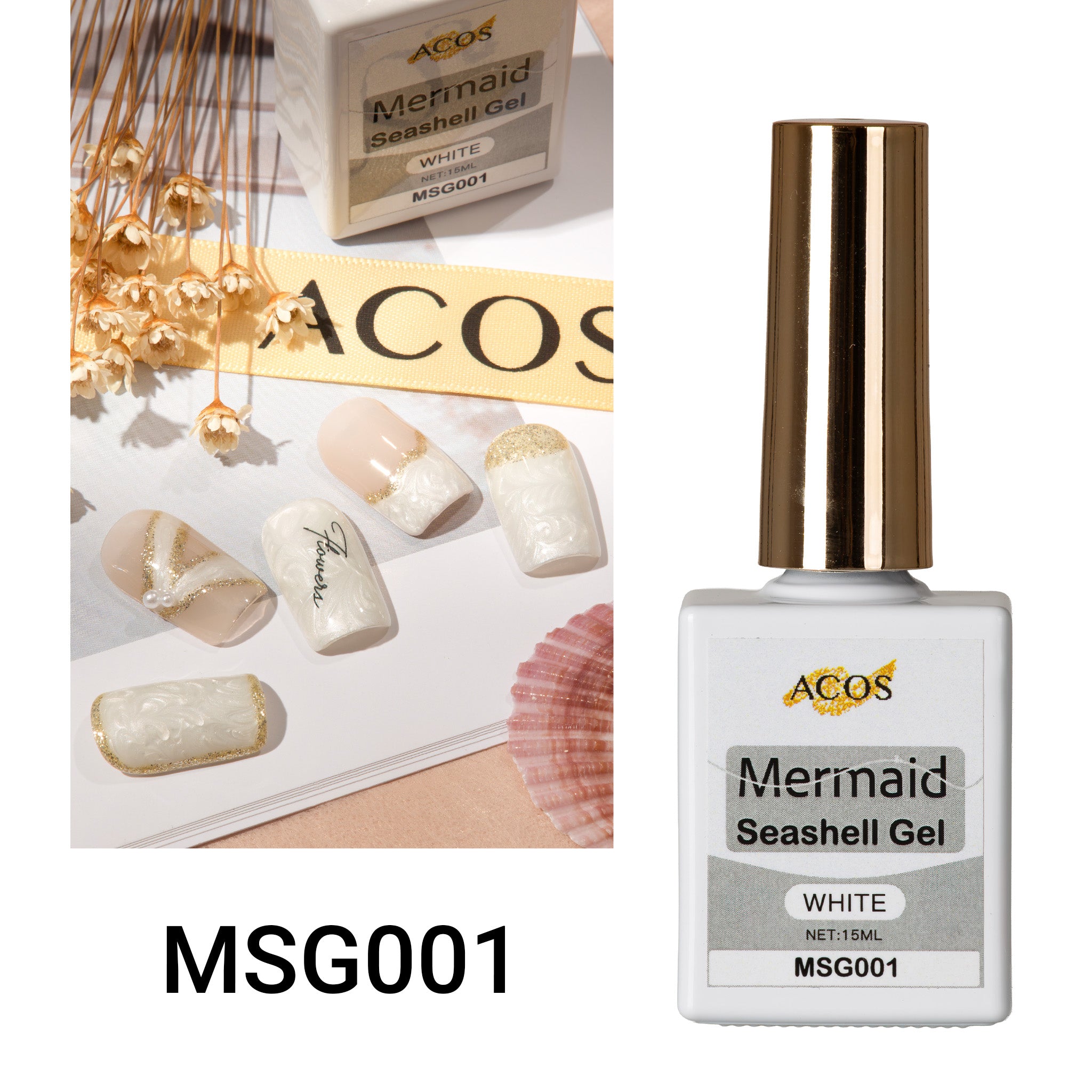 ACOS Mermaid  Seashell Gel (10ml) - Lashmer