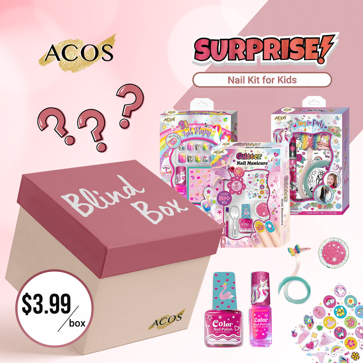 Blind Box (Nail Kit for Kids)--10 Boxes - Lashmer