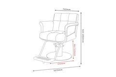 Karma Nowra Salon Chair Grey/Chrome 02121902