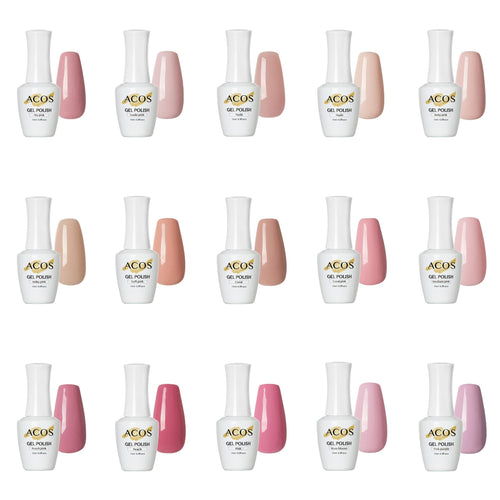ACOS Gel Colour Coat Pink (15ml) - Lashmer Nails&Eyelashes Supplier