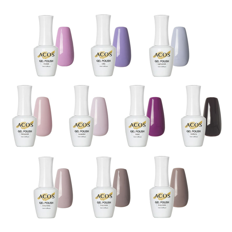 ACOS Gel Colour Coat Purple (15ml) - Lashmer Nails&Eyelashes Supplier