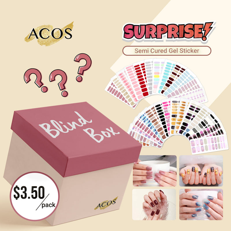 Blind Box (Semi Cured Gel Sticker)--10 packs - Lashmer
