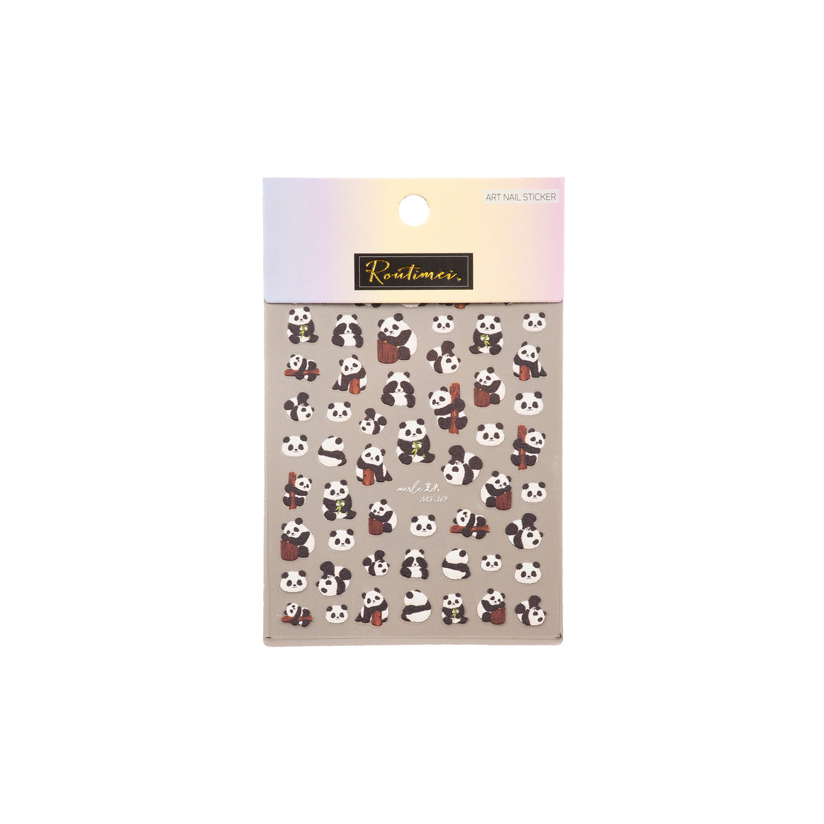 Nail Art Stickers -- Panda - Lashmer