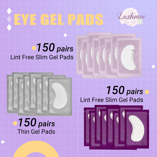 Lashmer Eye Gel Pads Bundle Pack (150x pack/ 150x pack/ 150x pack) - Lashmer