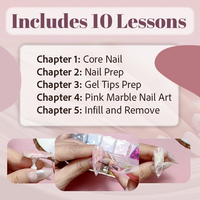 ACOS Pink Marble Nail Art Short Course