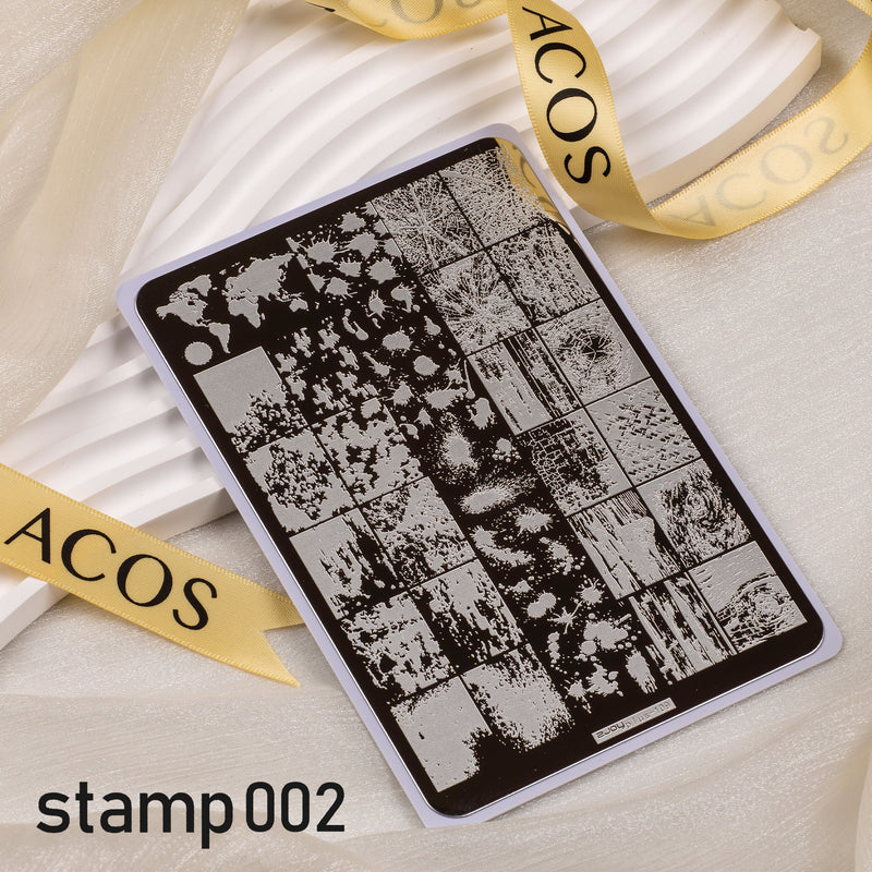 ACOS XL Large Stamping Plates Nail Art Designs - Lashmer