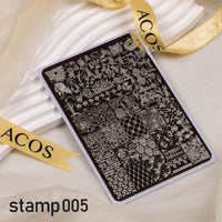 ACOS XL Large Stamping Plates Nail Art Designs - Lashmer