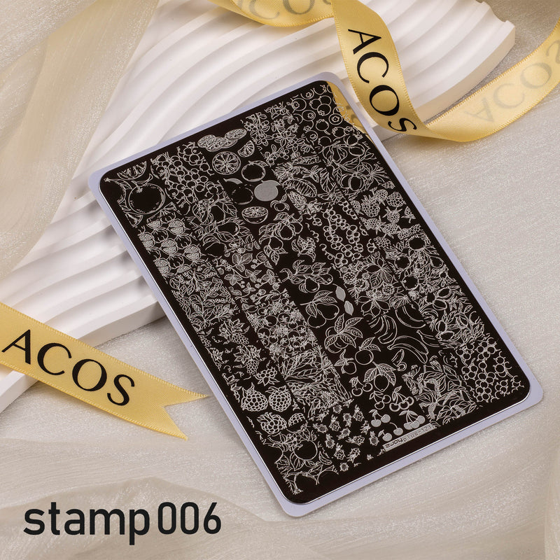 ACOS XL Large Stamping Plates Nail Art Designs - Lashmer